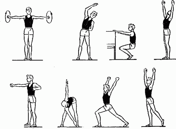 Гимнастика при стенокардии (Комплекс упражнений № 4)